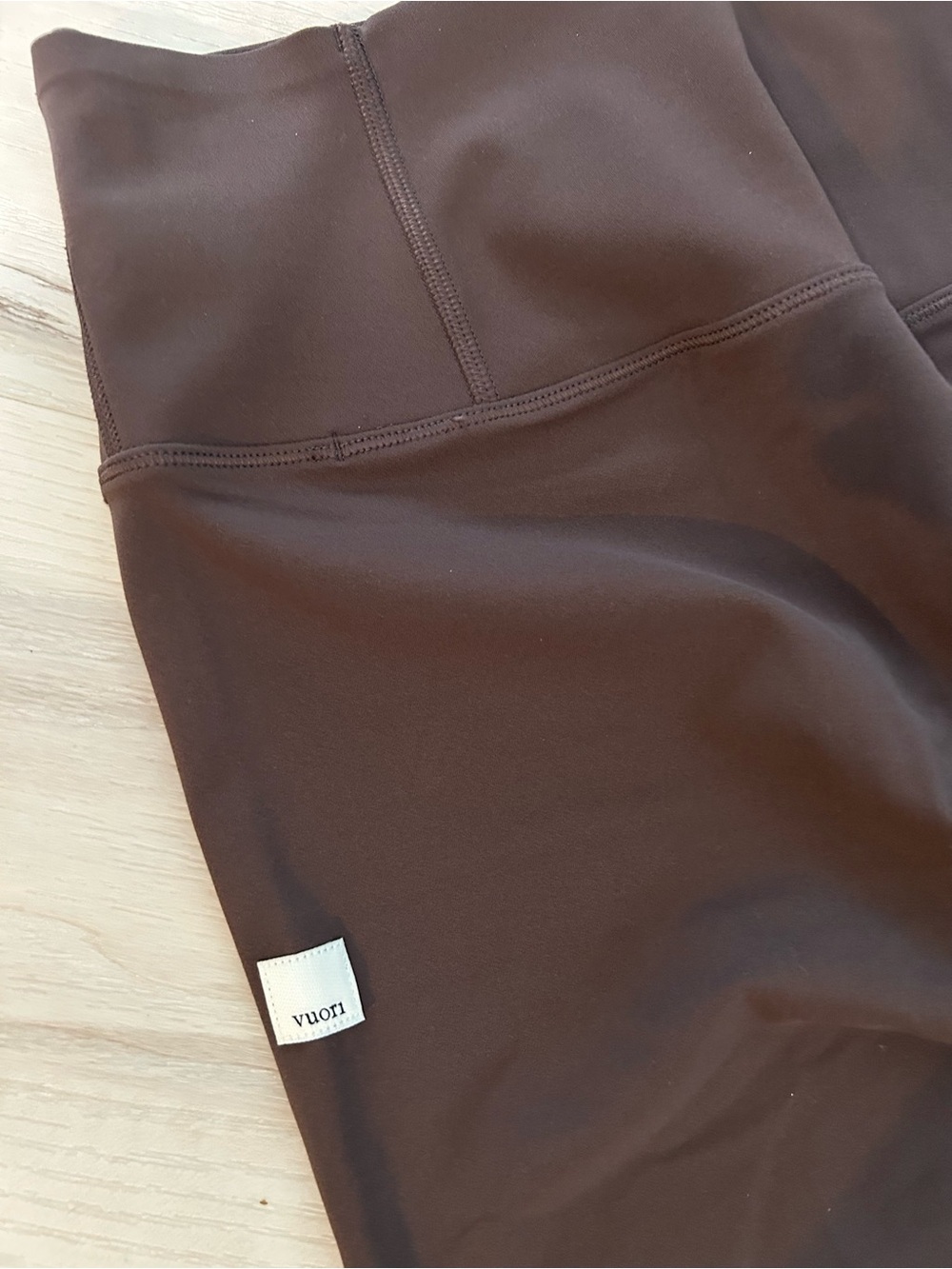 Vuori AllTheFeels Leggings Sz L VW4018 Brown High Rise Yoga Pilates Athleisure - Picture 14 of 14